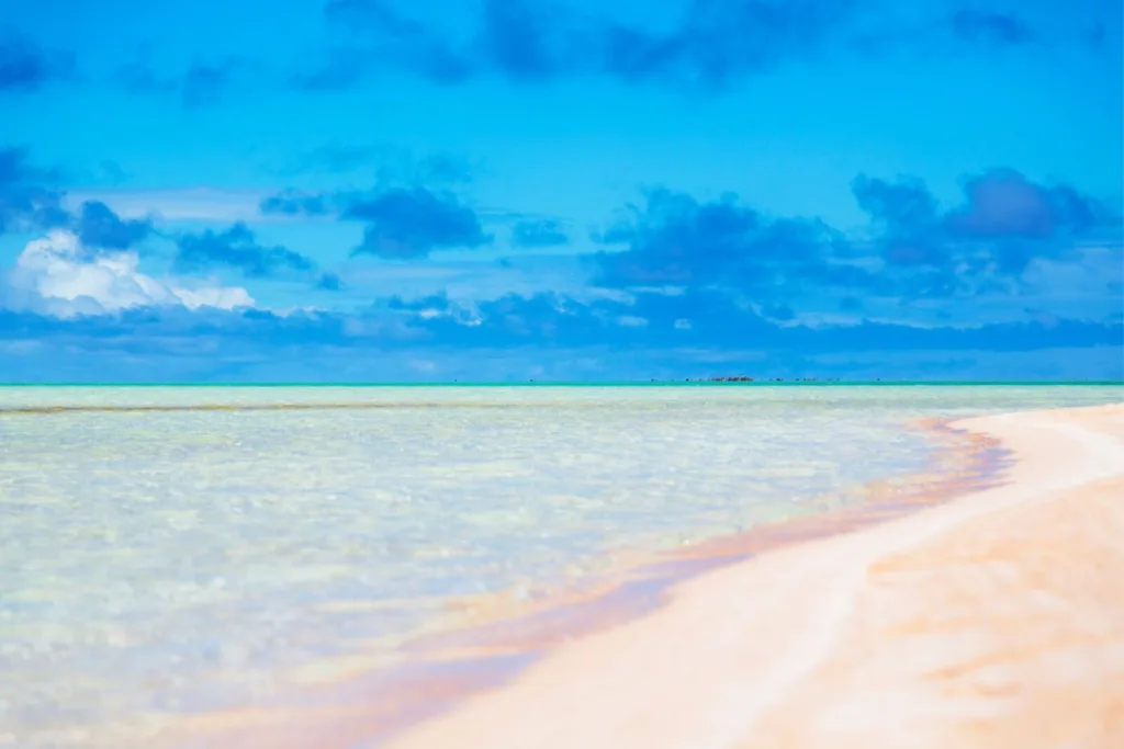 Pink Sand Beach, Rangiroa, Polinesia Francesa